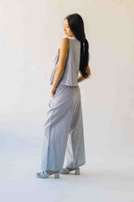 The Vawdrey Striped Seersucker Set in Black