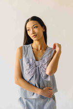 The Vawdrey Striped Seersucker Set in Black