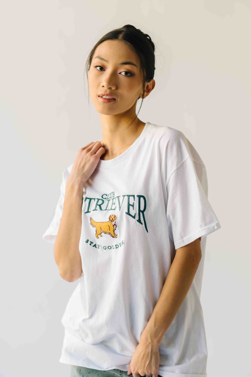 The Club Retriever Graphic Tee in White
