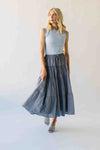The Denison Basic Ribbed Tank in Baby Blue