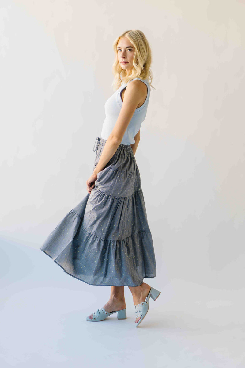 The Denison Basic Ribbed Tank in Baby Blue