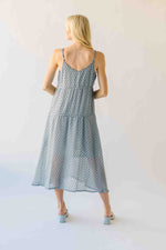 The Hiltonia Polka Dot Tank Dress in Blue