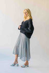 The Brandon Button-Up Cardigan in Charcoal