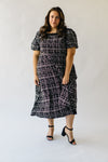 The Bednarek Patterned Midi Dress in Black