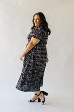 The Bednarek Patterned Midi Dress in Black