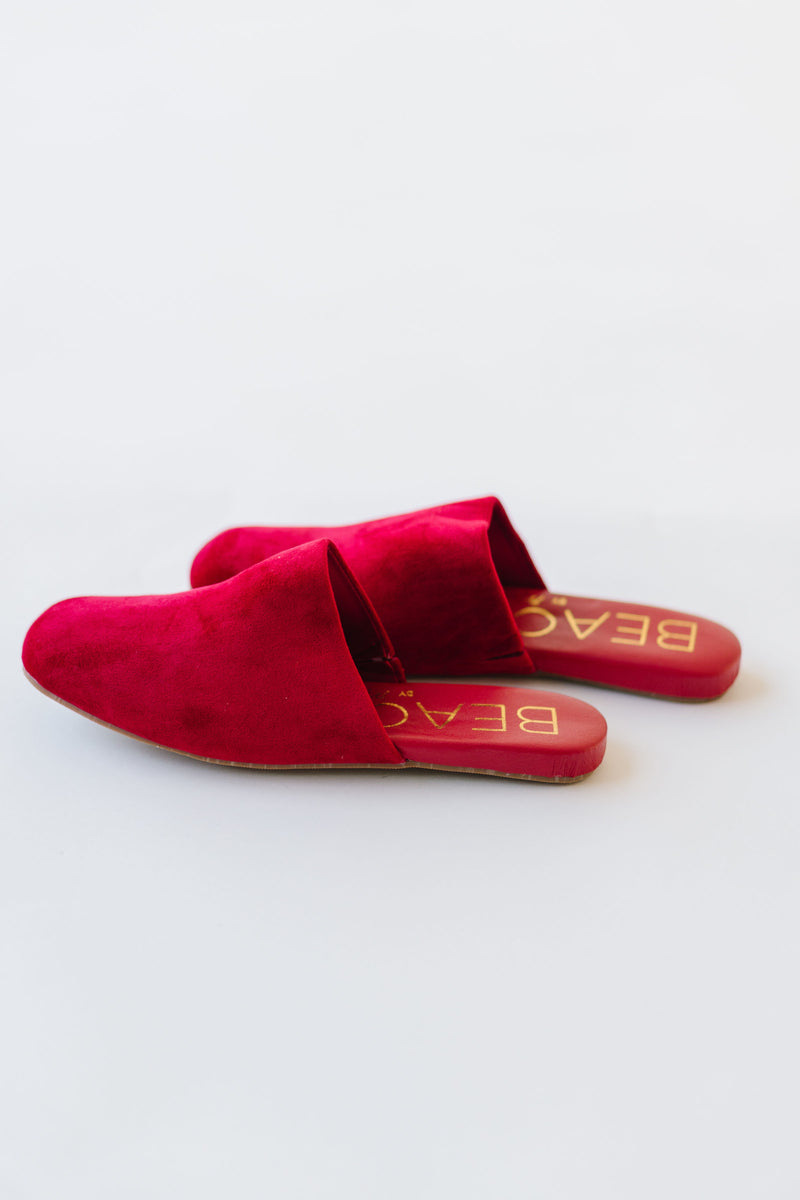 Beach by Matisse: Pallenberg Slide in Red Velvet