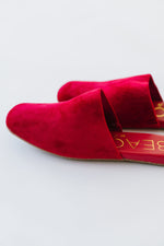 Beach by Matisse: Pallenberg Slide in Red Velvet