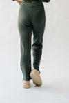 The Rory Ribbed Sweater Pant in Dark Green