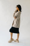 The Bamburg Waffle Cardigan in Warm Grey