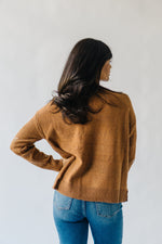 The Emberton Embroidered Detail Sweater in Brown