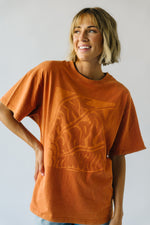 The Think Happy Thoughts Graphic Tee in Brown
