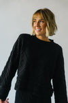 The Rupert Knit Pullover in Black