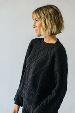 The Rupert Knit Pullover in Black