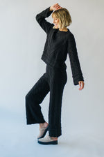 The Grint Knit Straight Leg Pant in Black