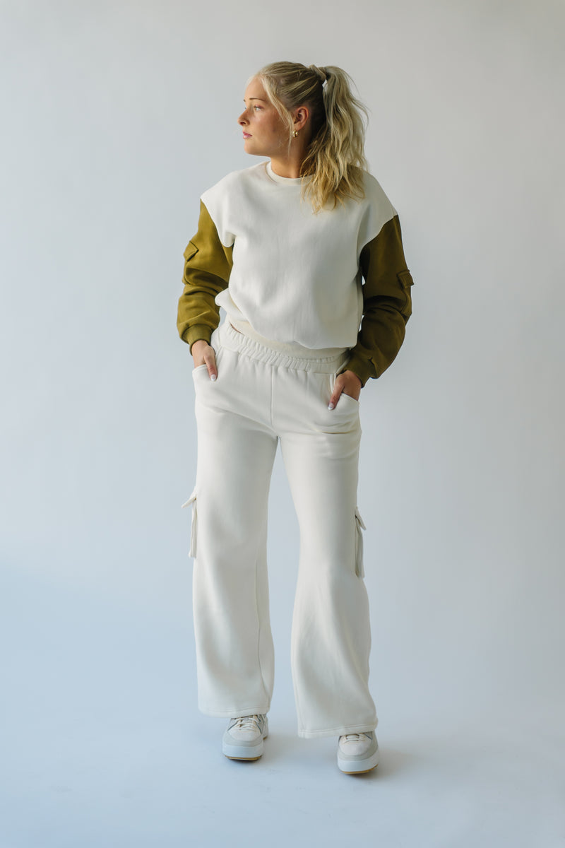 The Richland Cargo Sweatpants in Ivory – Piper & Scoot