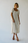 The Waverly Checkered Maxi Dress in Cream