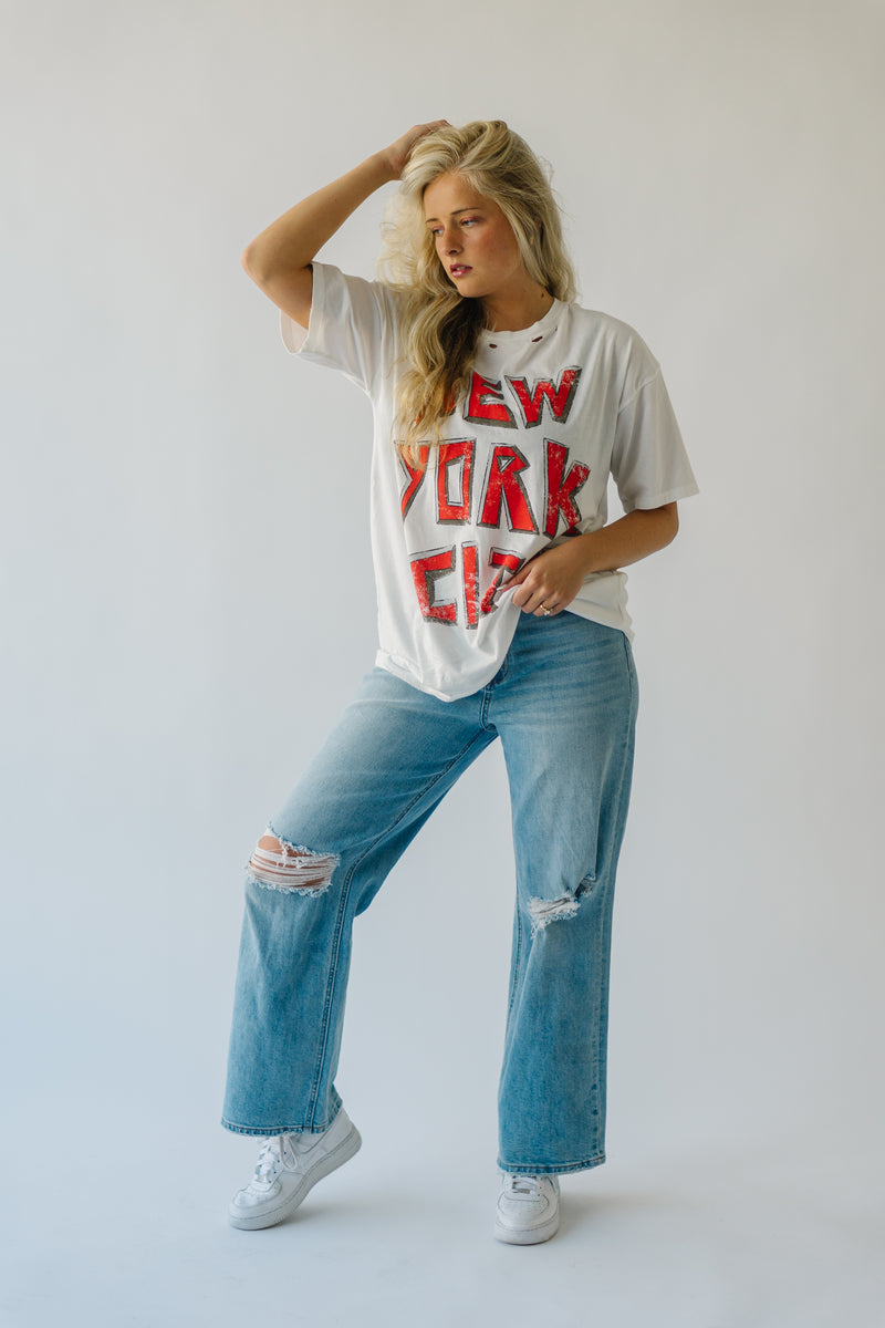 The New York City Graphic Tee in Ivory