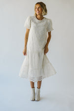 The Buchanan Lace Maxi Dress in Ivory