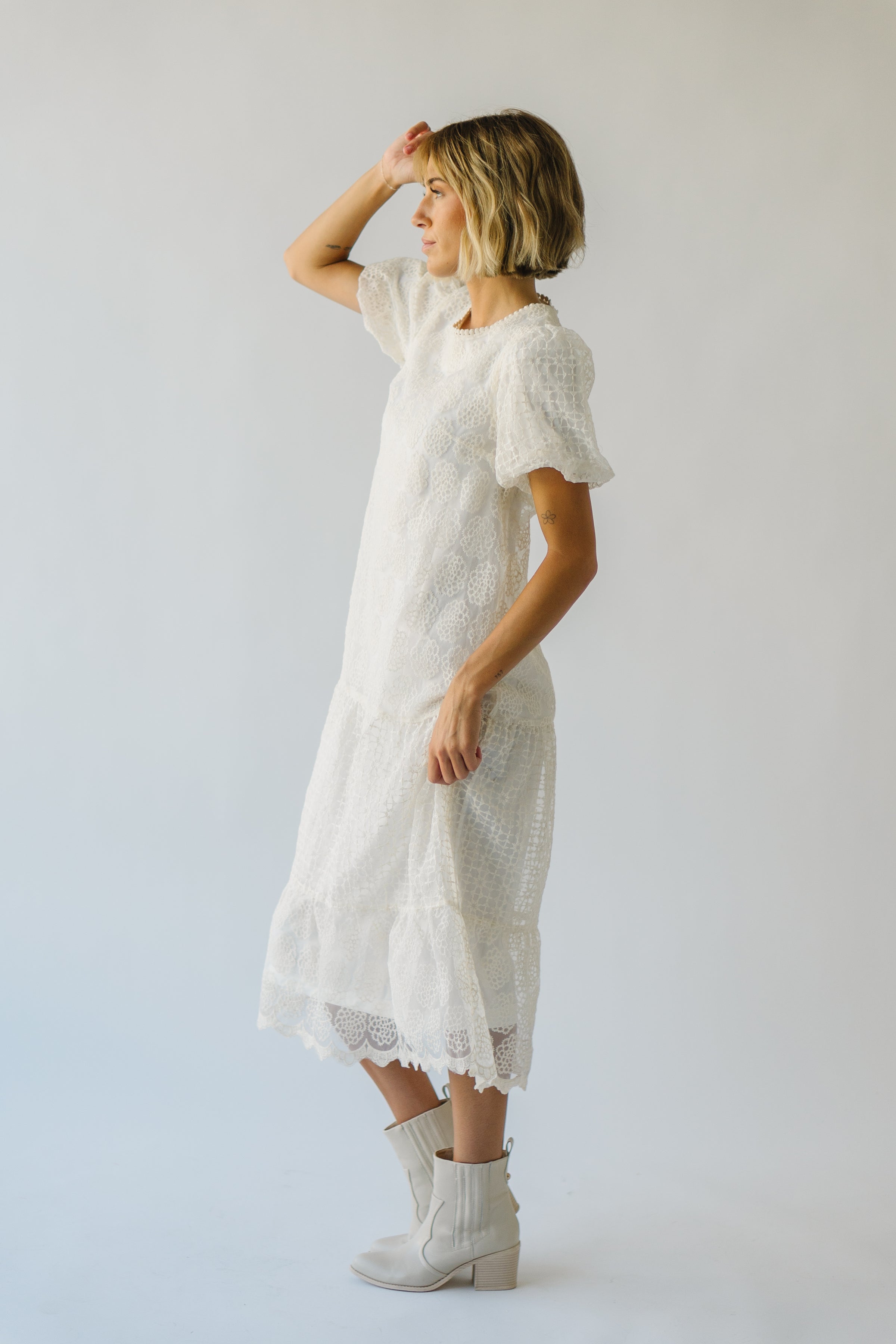 The Buchanan Lace Maxi Dress in Ivory – Piper & Scoot