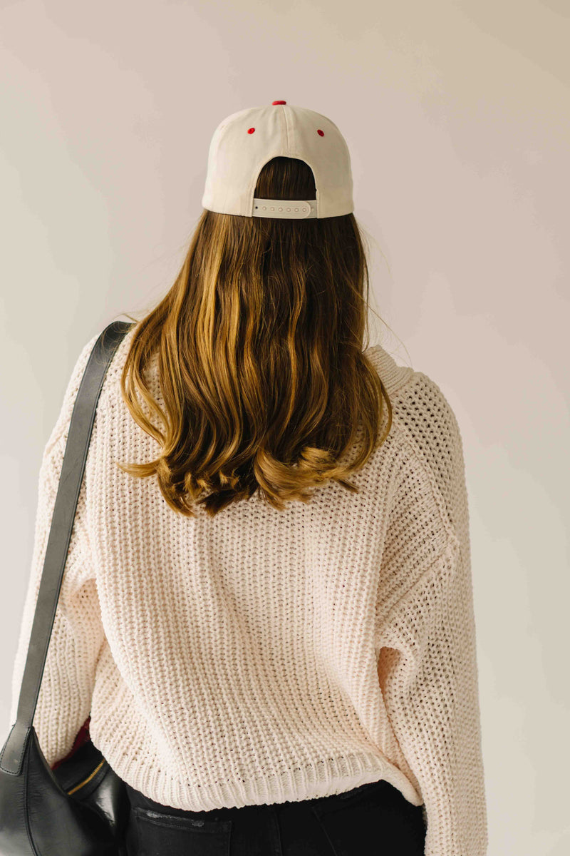 The Brandon Button-Up Cardigan in Powder Cream