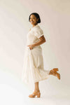 Hendersen Ribbed Midi Dress in Ivory