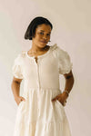 Hendersen Ribbed Midi Dress in Ivory