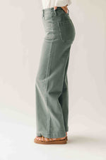 The Jenny Wide Leg Jean in Forest (PRE-ORDER: SHIPS MID SEPTEMBER)