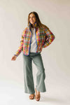 The Gemma Plaid Quilted Jacket in Stained Glass