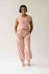 The Hendrix Mineral Washed Tee in Dusty Rose