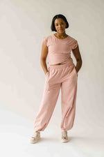 The Hendrix Mineral Washed Tee in Dusty Rose