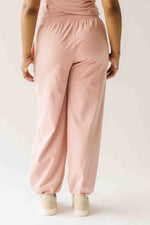 The Hintze Mineral Washed Jogger in Dusty Rose