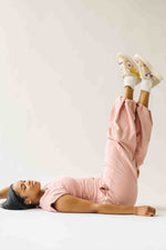 The Hintze Mineral Washed Jogger in Dusty Rose