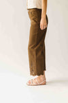 The Alton Floral Embroidered Jean in Brown