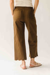 The Alton Floral Embroidered Jean in Brown