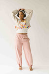 The Caldera Criss-Cross Crochet Pullover in Natural