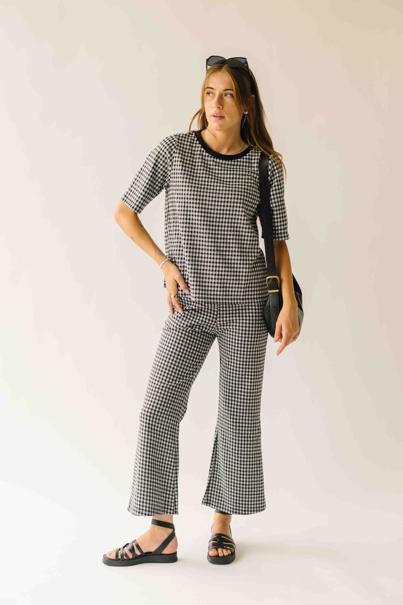 The Greta Gingham Set in Black