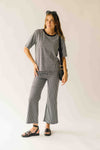 The Greta Gingham Set in Black
