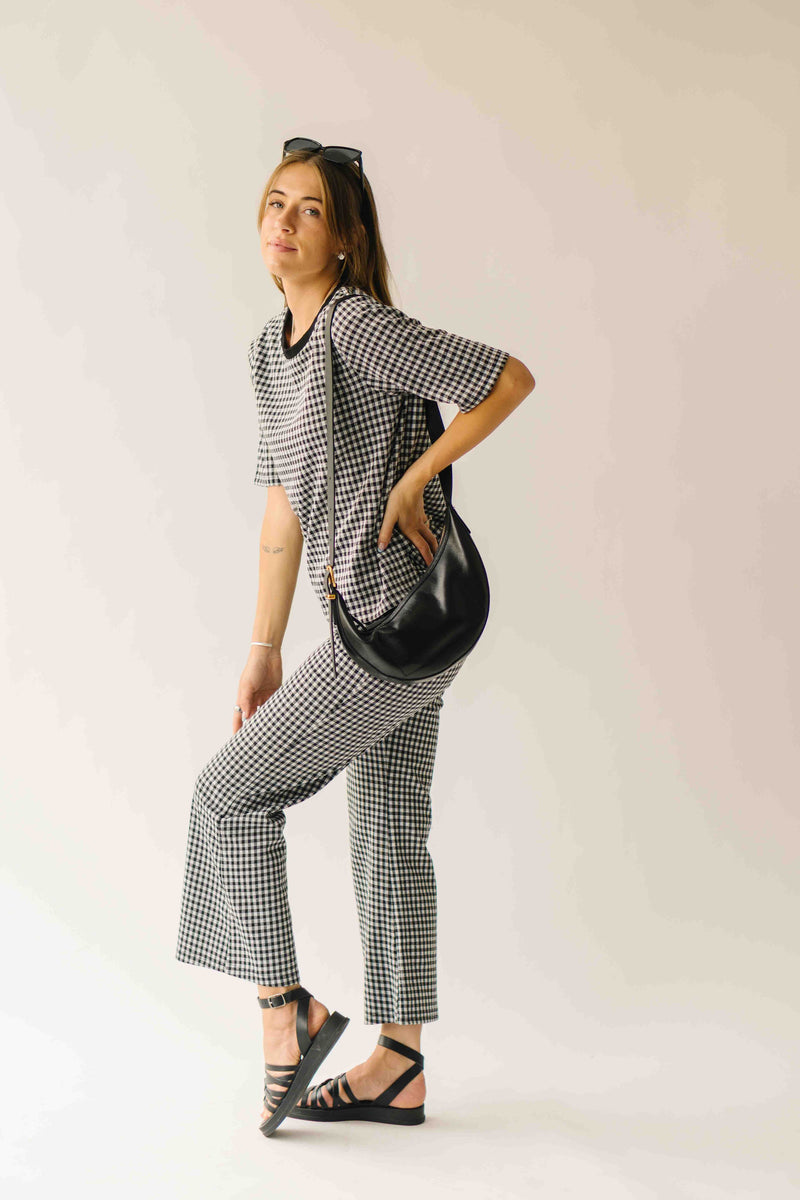 The Greta Gingham Set in Black