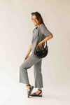 The Greta Gingham Set in Black