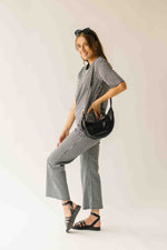 The Greta Gingham Set in Black