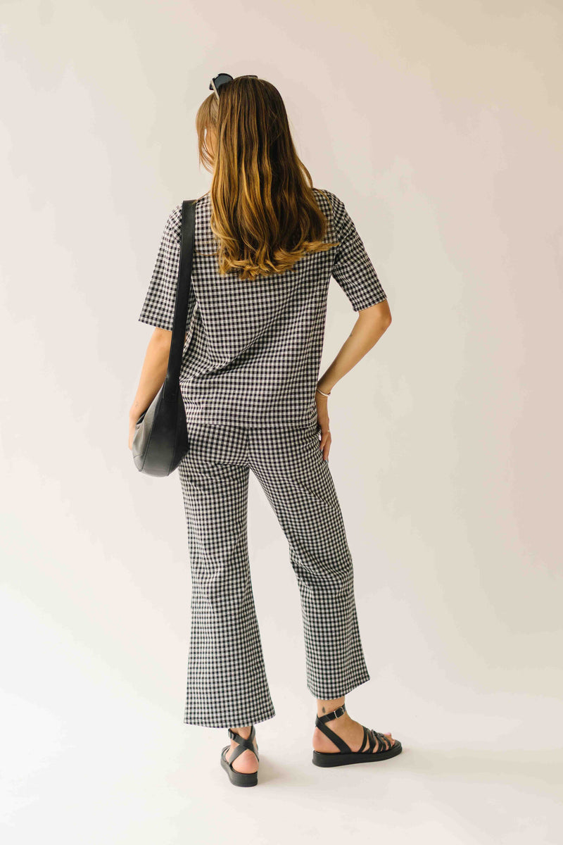 The Greta Gingham Set in Black