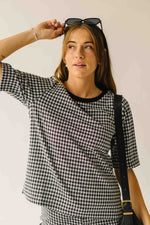The Greta Gingham Set in Black