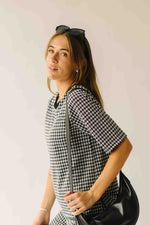 The Greta Gingham Set in Black