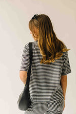 The Greta Gingham Set in Black