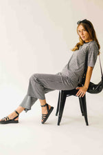 The Greta Gingham Set in Black