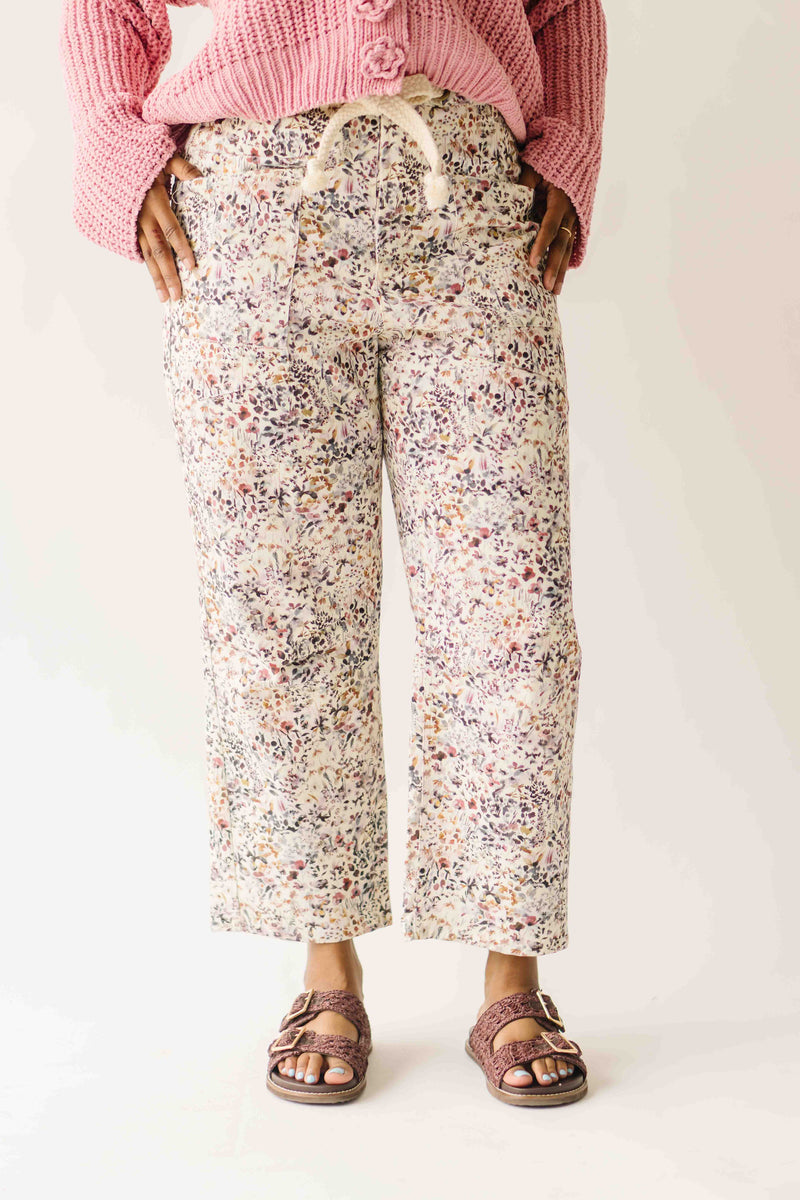 The Ashlin Printed Pant in Wild Flowers