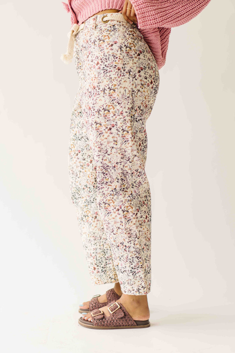 The Ashlin Printed Pant in Wild Flowers