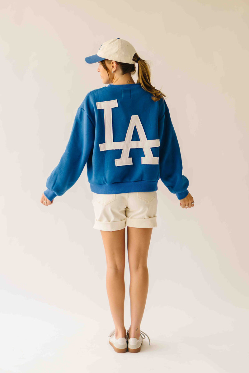 The L.A. Lettered Pullover in Blue