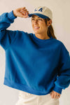 The L.A. Lettered Pullover in Blue