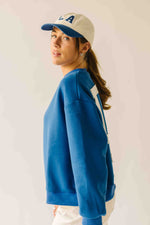 The L.A. Lettered Pullover in Blue